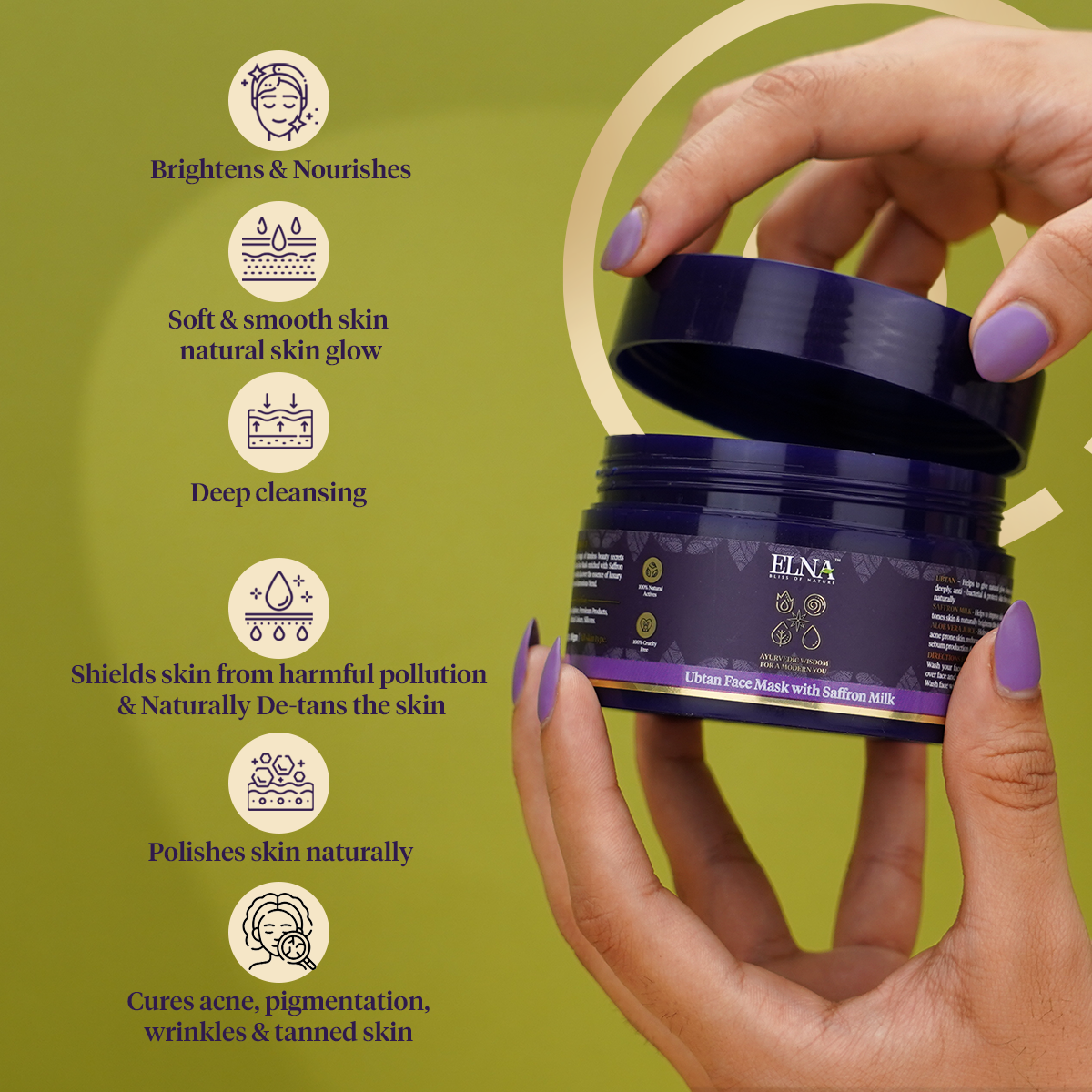 Ubtan Face Mask with Saffron Milk