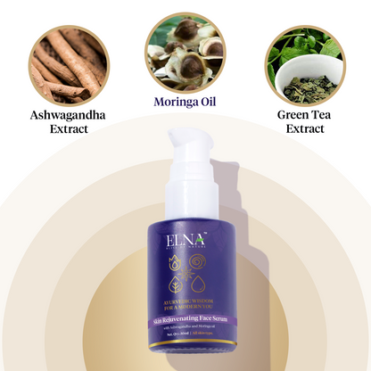 Skin Rejuvenating Face Serum with Ashwagandha and Moringa oil