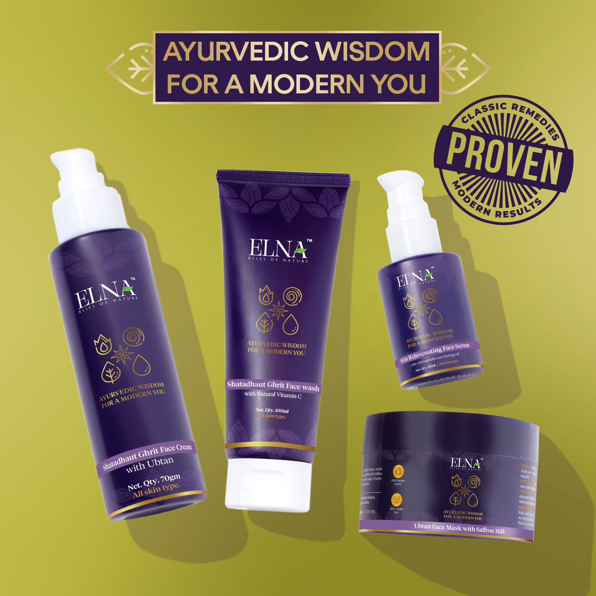 Skin Rejuvenating Face Serum with Ashwagandha and Moringa oil